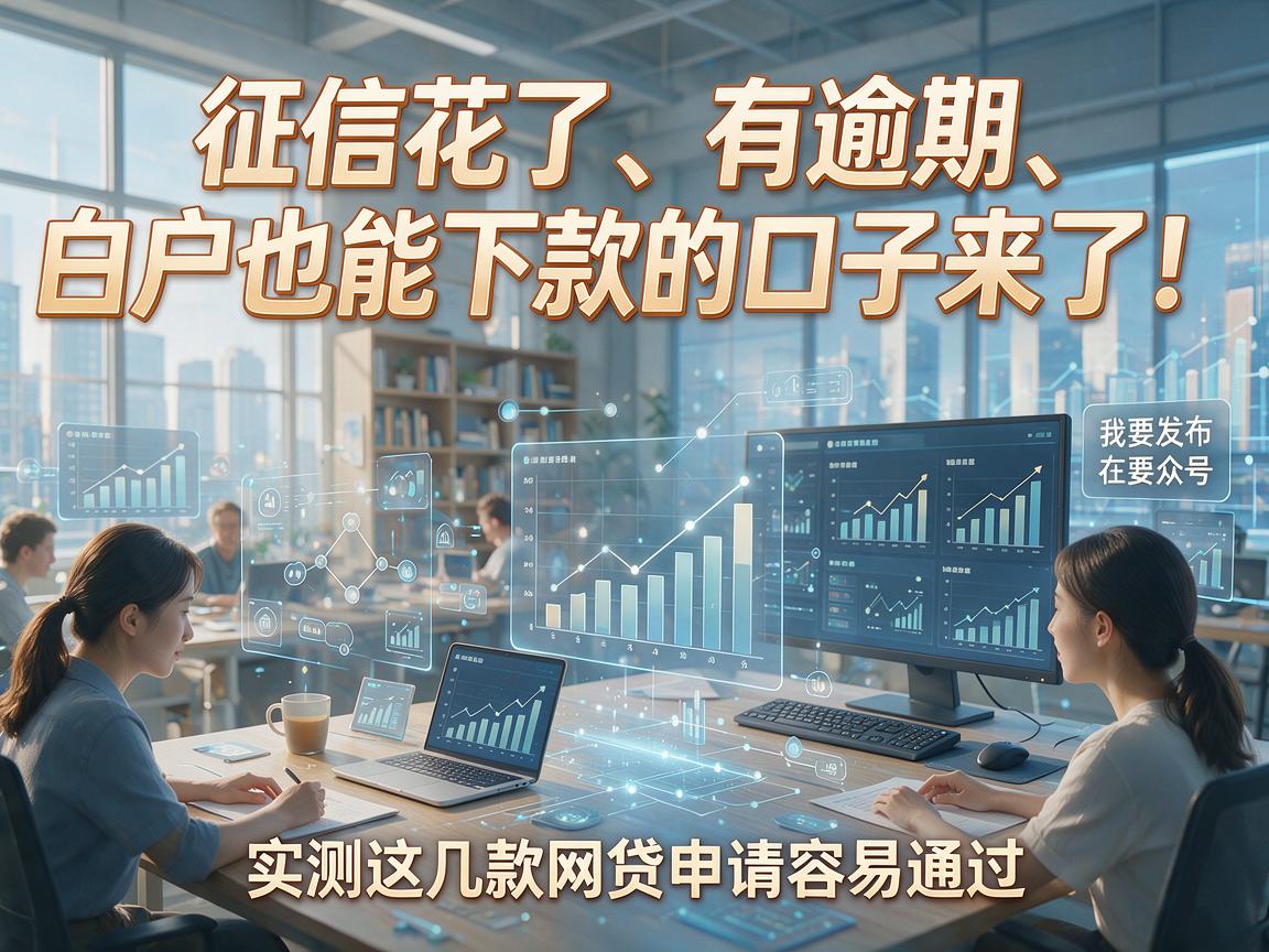 征信花了、有逾期、白户也能下款的口子来了！实测这几款网贷申请容易通过