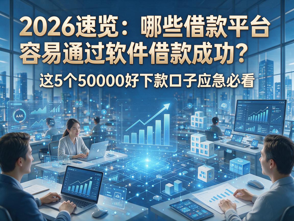 2026速览：哪些借款平台容易通过软件借款成功？这5个50000好下款口子应急必看