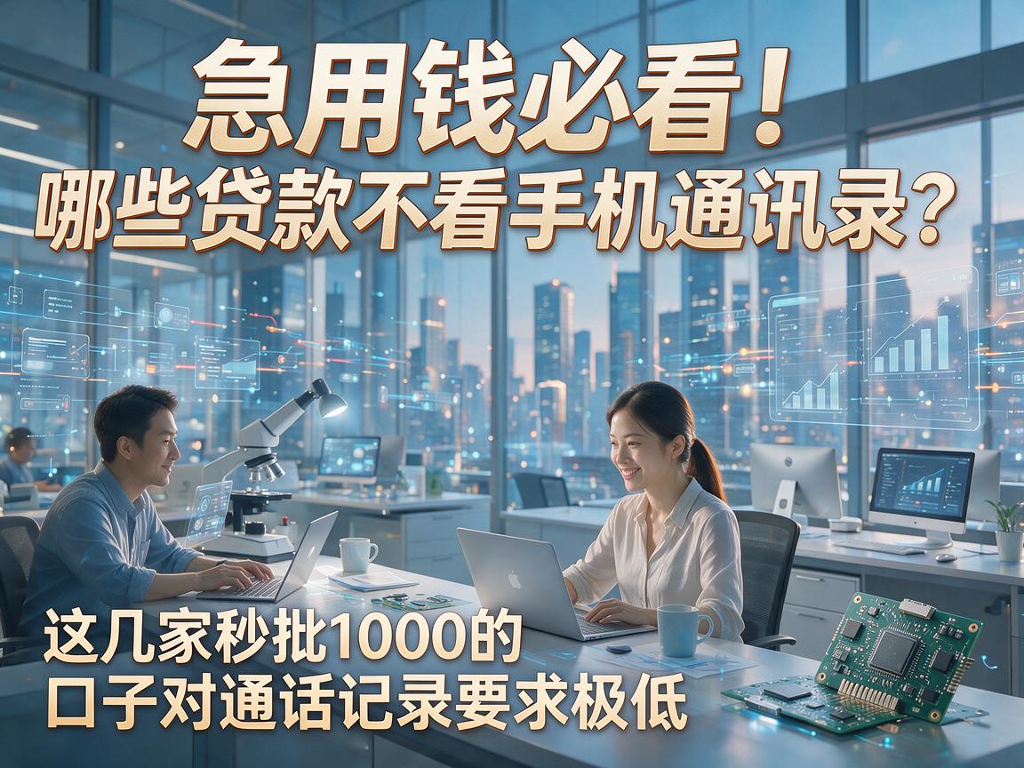 急用钱必看!哪些贷款不看手机通讯录?这几家秒批1000的口子对通话记录要求极低