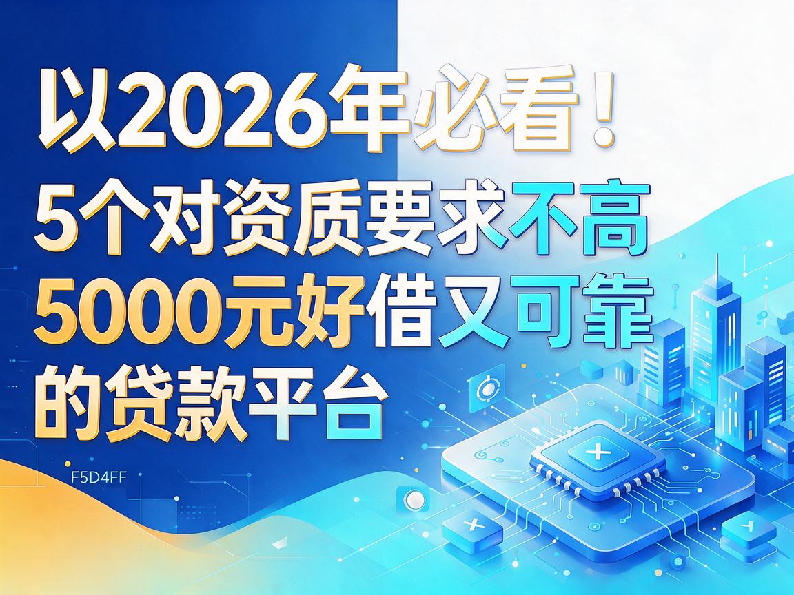 2026年必看!5个对资质要求不高、5000元好借又可靠的贷款平台分享