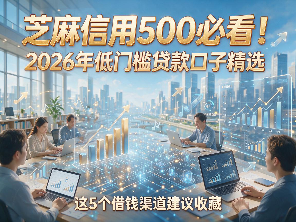 芝麻信用500必看！2026年低门槛贷款口子精选，这5个借钱渠道建议收藏