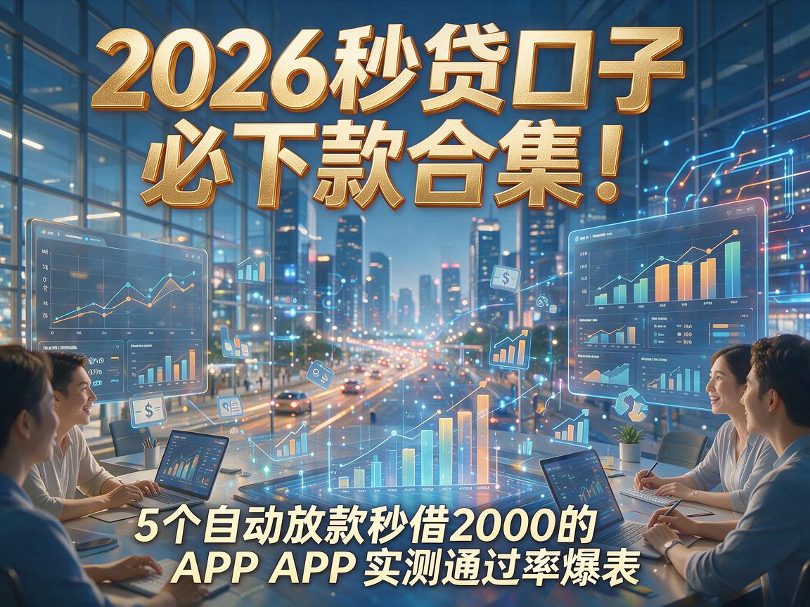 2026秒贷口子必下款合集!5个自动放款秒借2000的APP实测通过率爆表