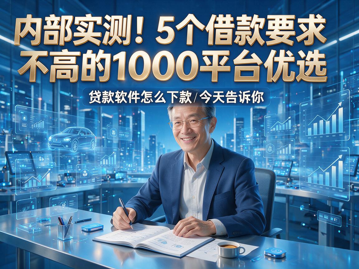 内部实测!5个借款要求不高的1000平台优选,贷款软件怎么下款今天告诉你