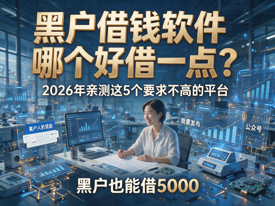 黑户借钱软件哪个好借一点？2026年亲测这5个要求不高的平台，黑户也能借5000！