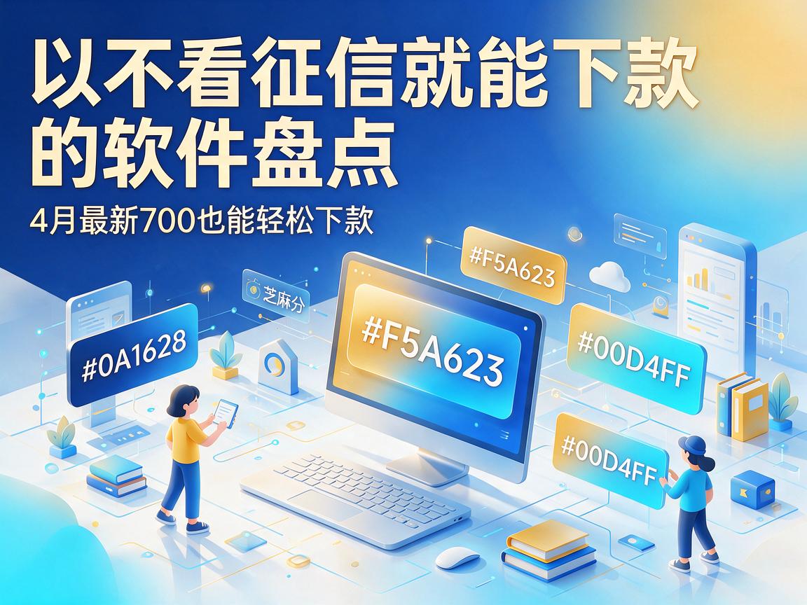 不看征信就能下款的软件盘点:4月最新五家,芝麻分700也能轻松下款