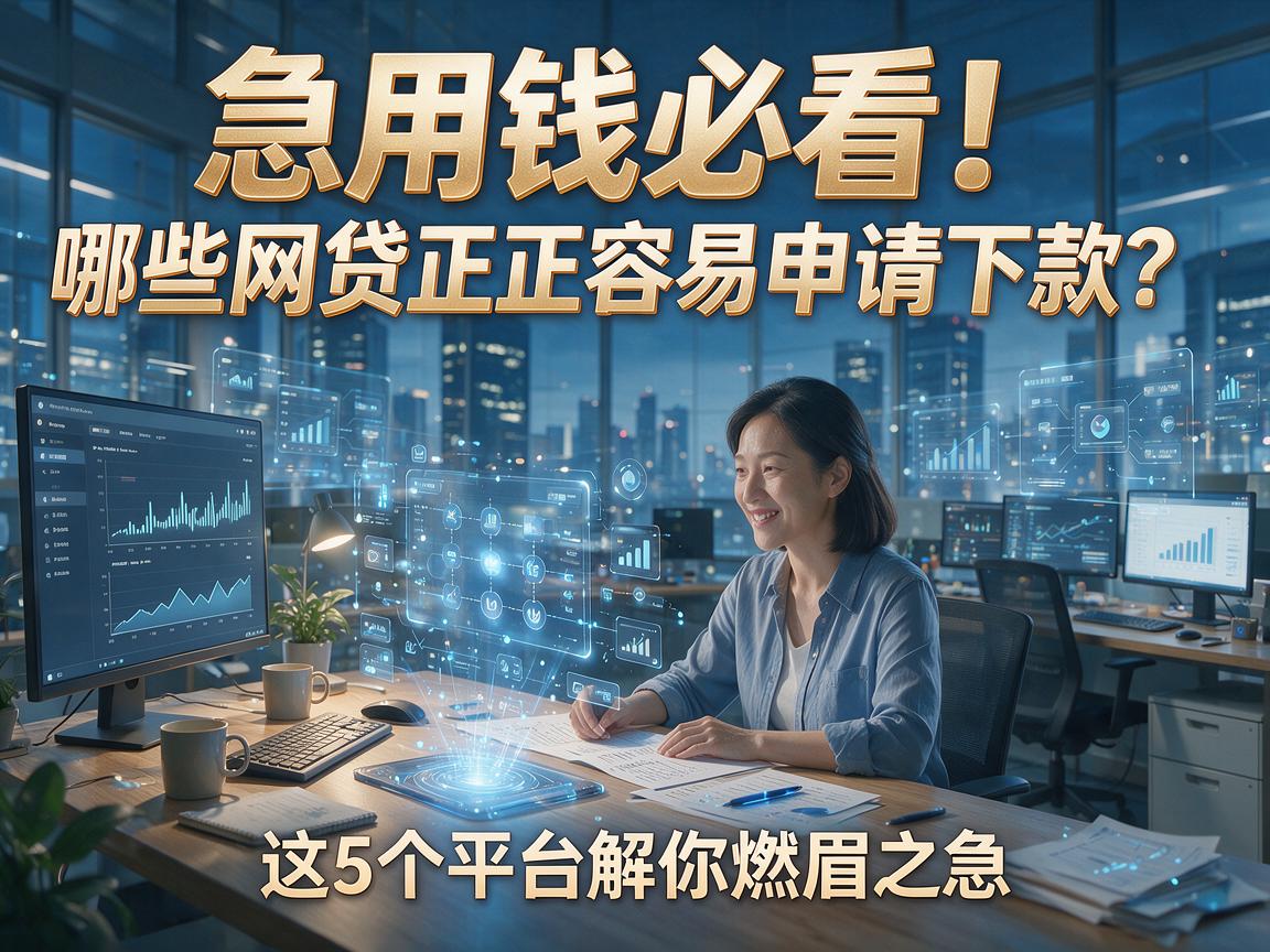 急用钱必看!哪些网贷正规容易申请下款?这5个平台解你燃眉之急