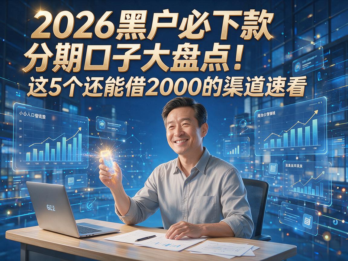 2026黑户必下款分期口子大盘点！这5个还能借2000的渠道速看