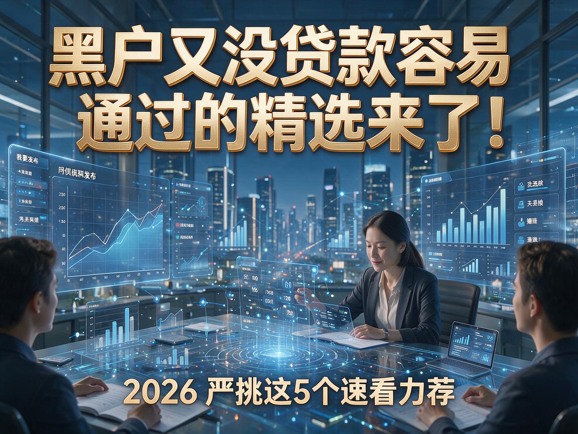 黑户又没贷款容易通过的精选来了！2026严挑这5个速看力荐
