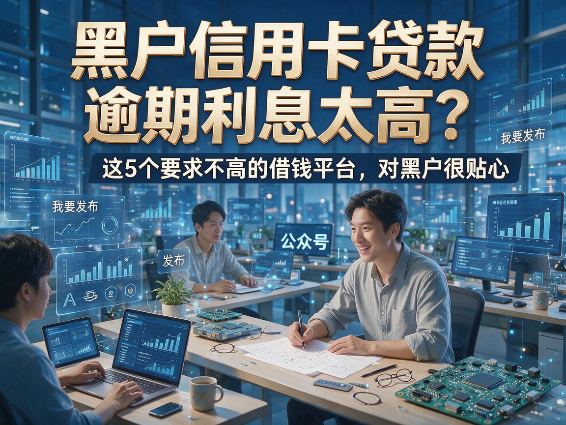 黑户信用卡贷款逾期利息太高？这5个要求不高的借钱平台，对黑户很贴心