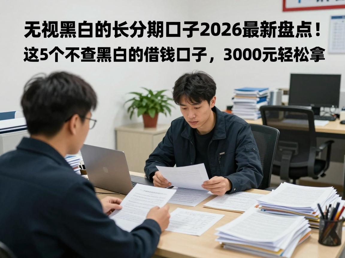 无视黑白的长分期口子2026最新盘点！这5个不查黑白的借钱口子，3000元轻松拿