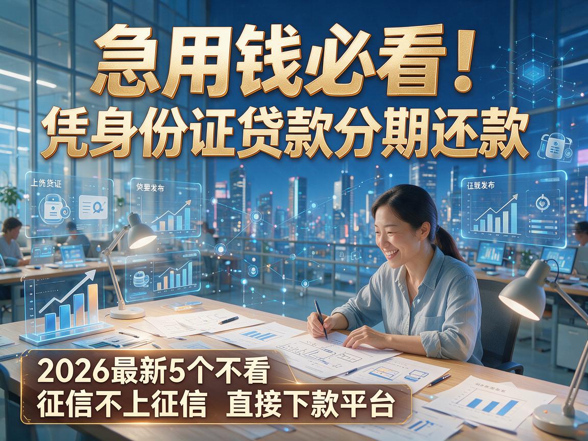 急用钱必看！凭身份证贷款分期还款，2026最新5个不看征信不上征信、直接下款平台
