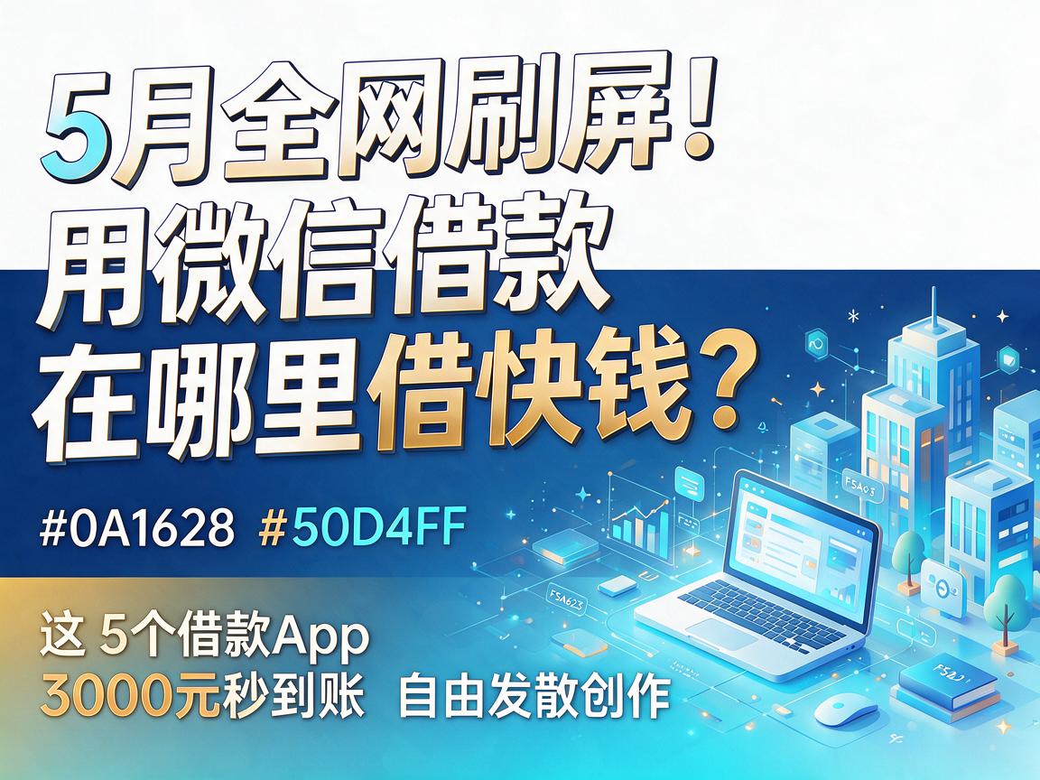 5月全网刷屏！用微信借款在哪里借快钱？这5个借款App实现3000元秒到账