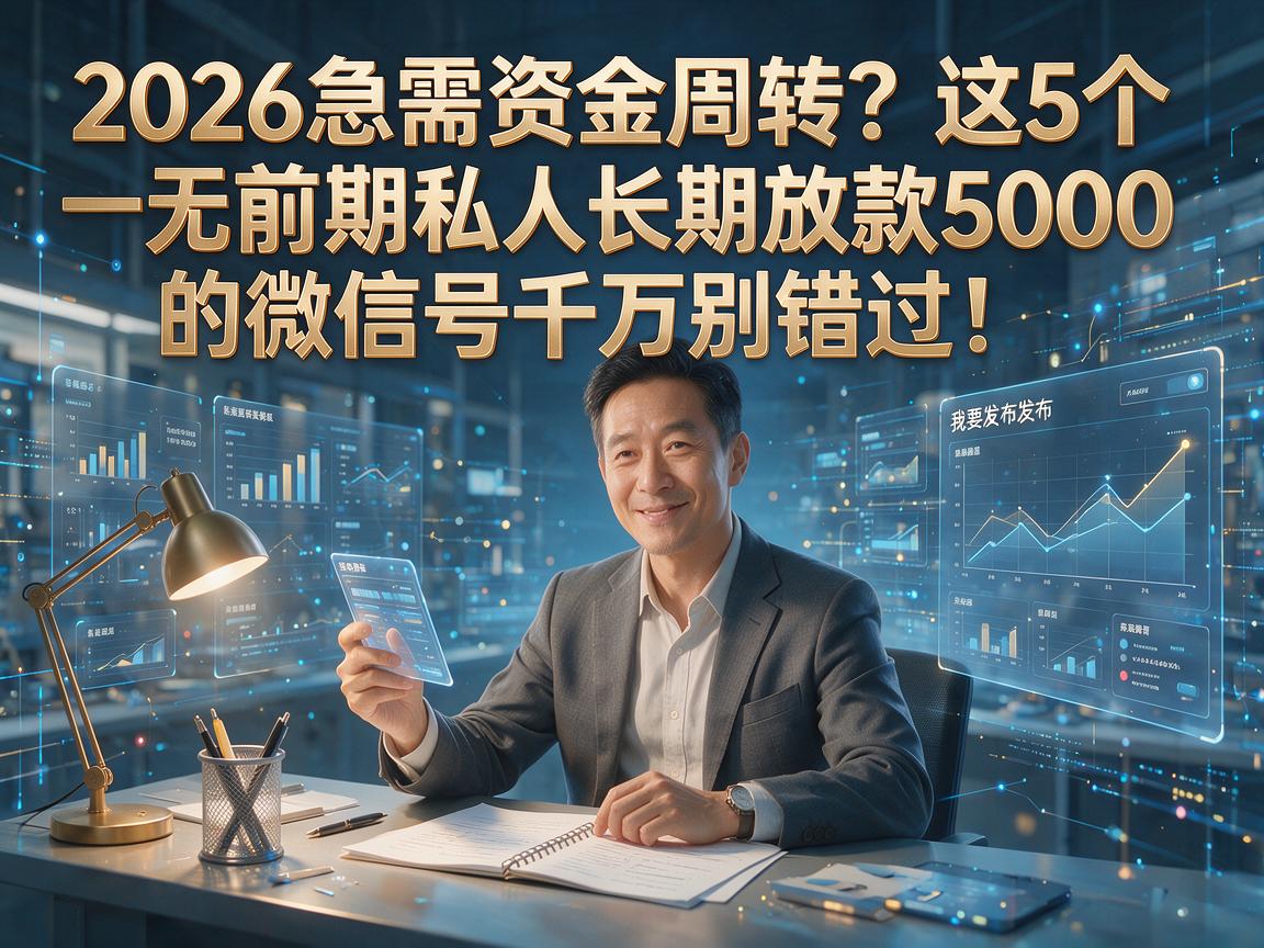 2026急需资金周转？这5个无前期私人长期放款5000的微信号千万别错过！