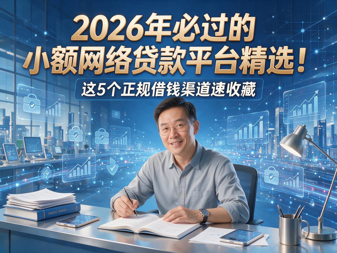 2026年必过的小额网络贷款平台精选！这5个正规借钱渠道速收藏