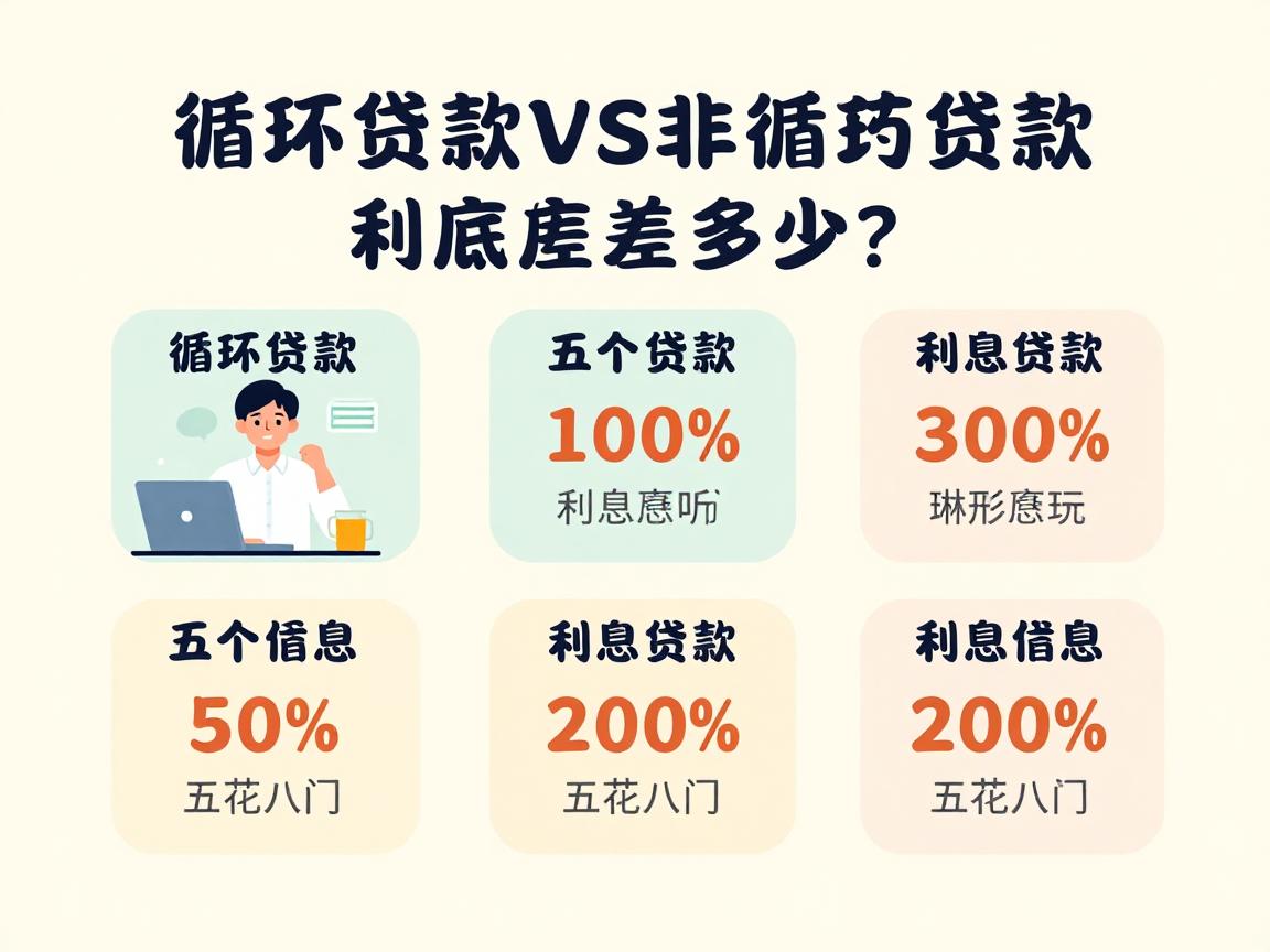 循环贷款VS非循环贷款，利息到底差多少？这5个平台借1000元，利息对比一目了然！