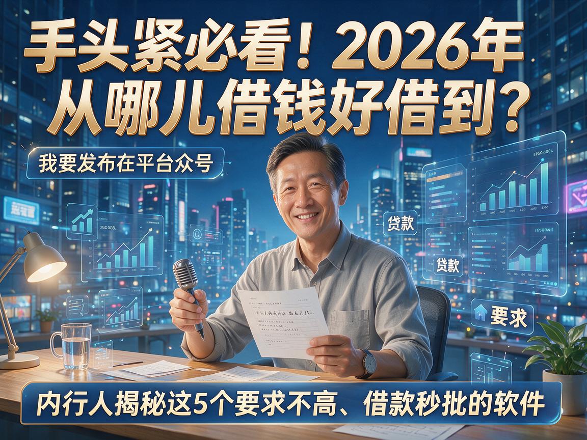 手头紧必看！2026年从哪儿借钱好借到？内行人揭秘这5个要求不高、借款秒批的软件