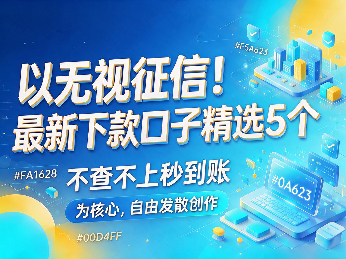 无视征信！最新下款口子精选5个，不查不上秒到账