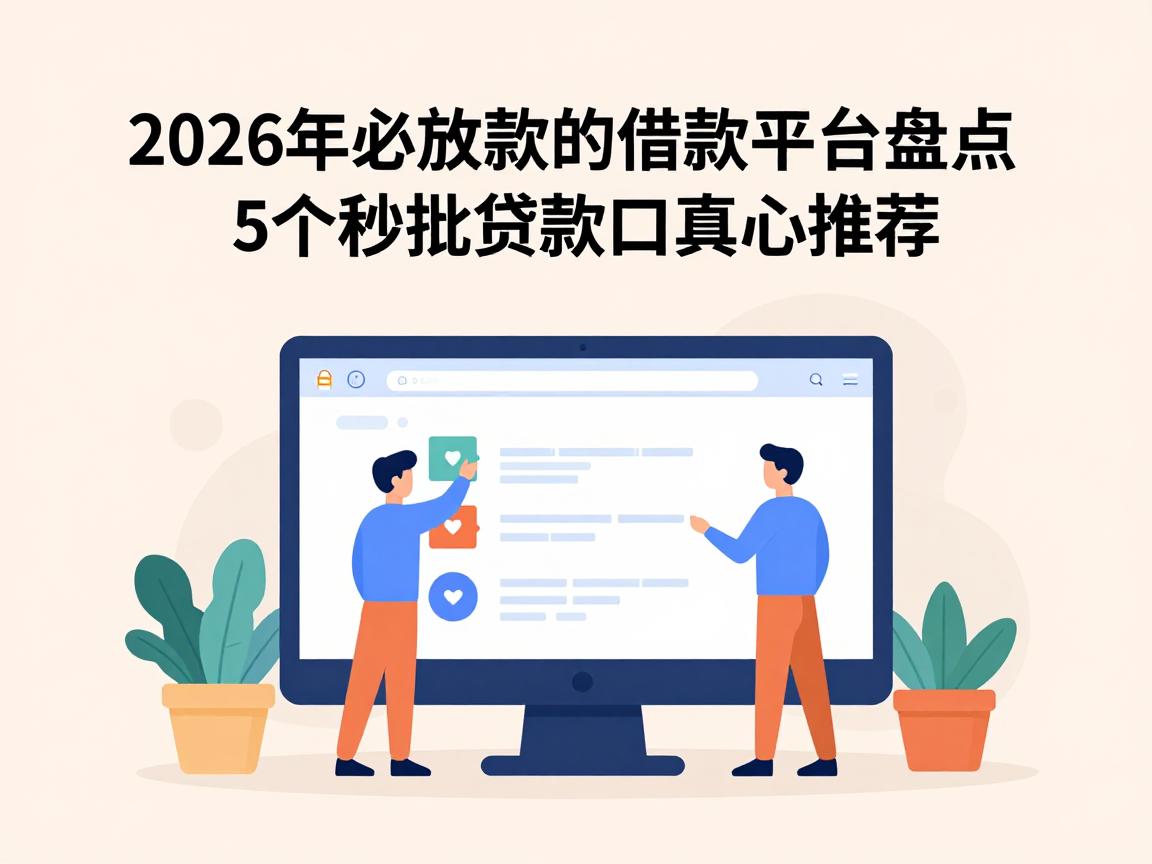 2026年必放款的借款平台盘点这5个秒批贷款口真心推荐