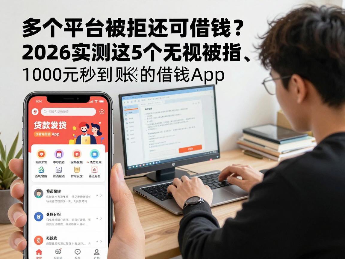 多个平台被拒还可借钱？2026实测这5个无视被拒、1000元秒到账的借钱App