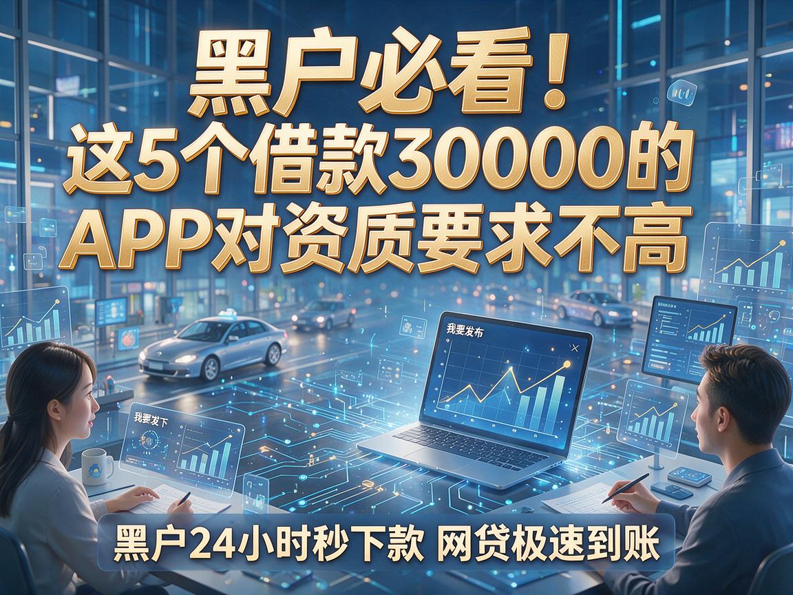 黑户必看!这5个借款30000的APP对资质要求不高,黑户24小时秒下款网贷极速到账