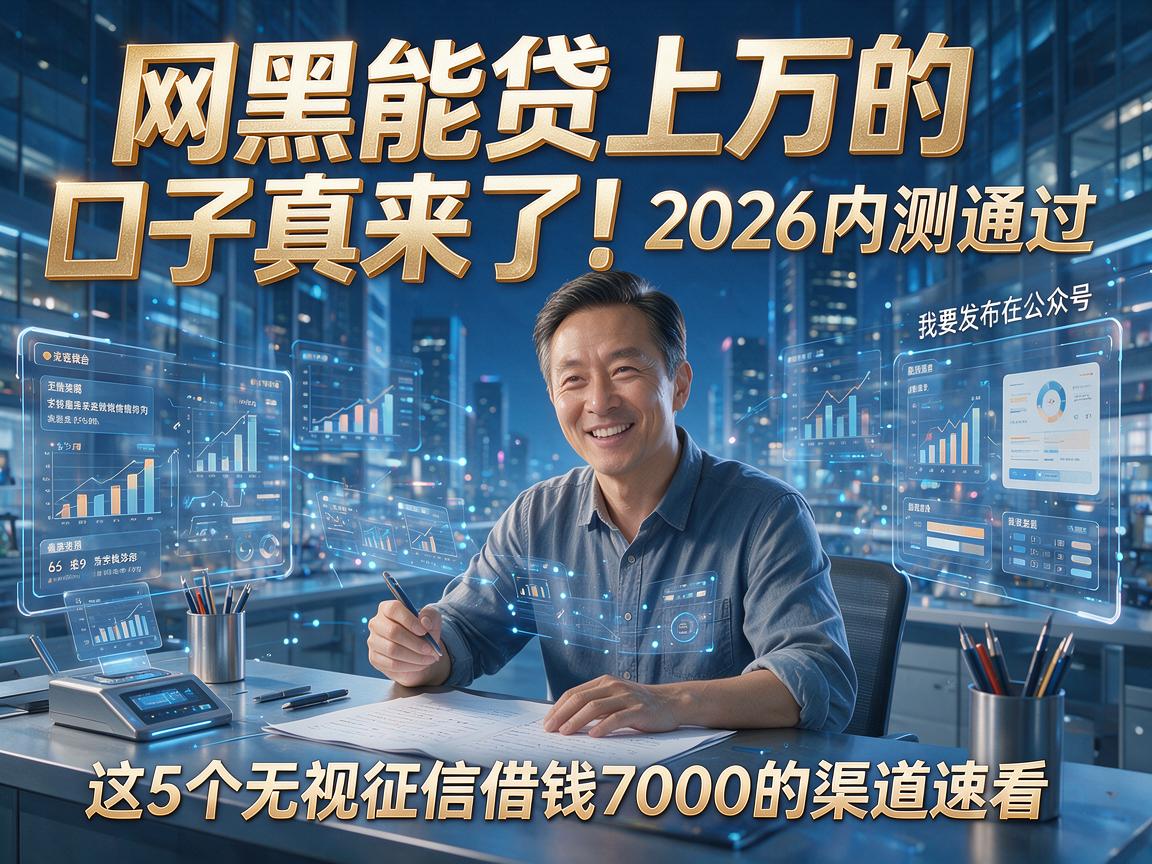 网黑能贷上万的口子真来了!2026内测通过,这5个无视征信借钱7000的渠道速看