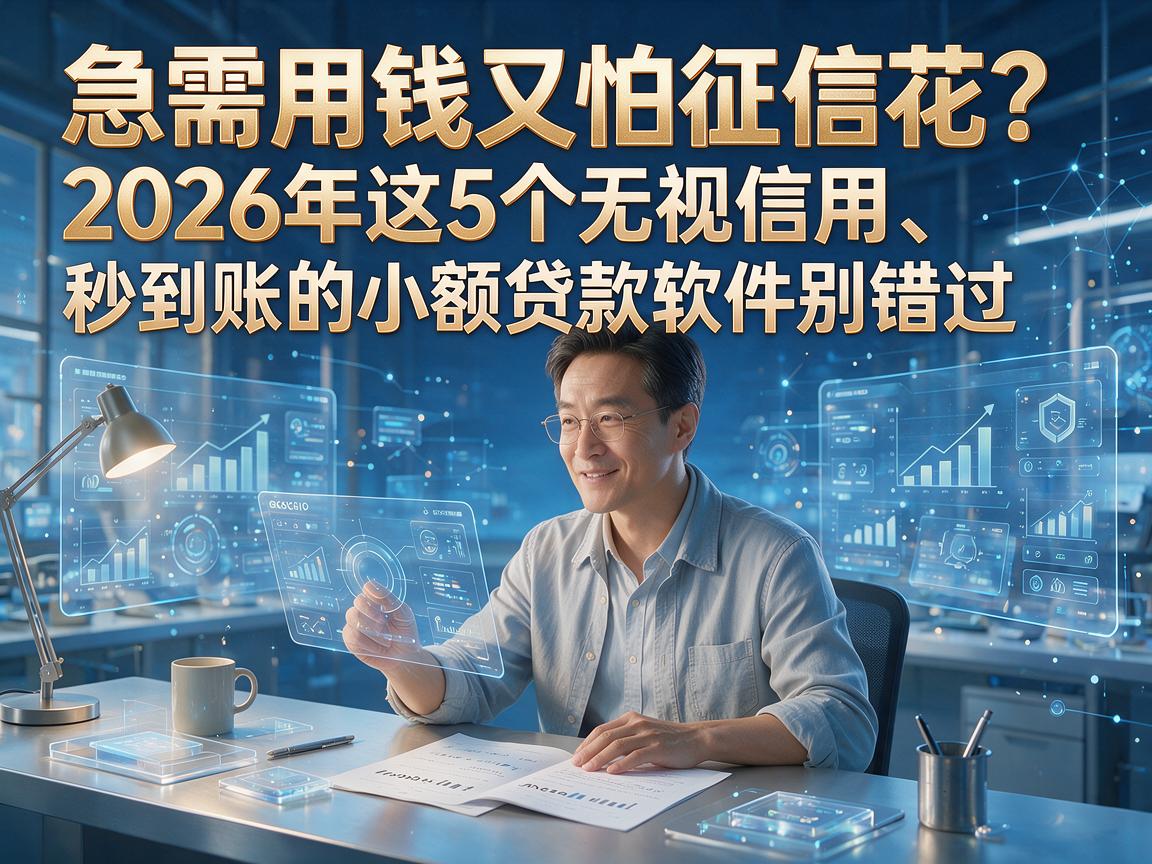 急需用钱又怕征信花？2026年这5个无视信用、秒到账的小额贷款软件别错过