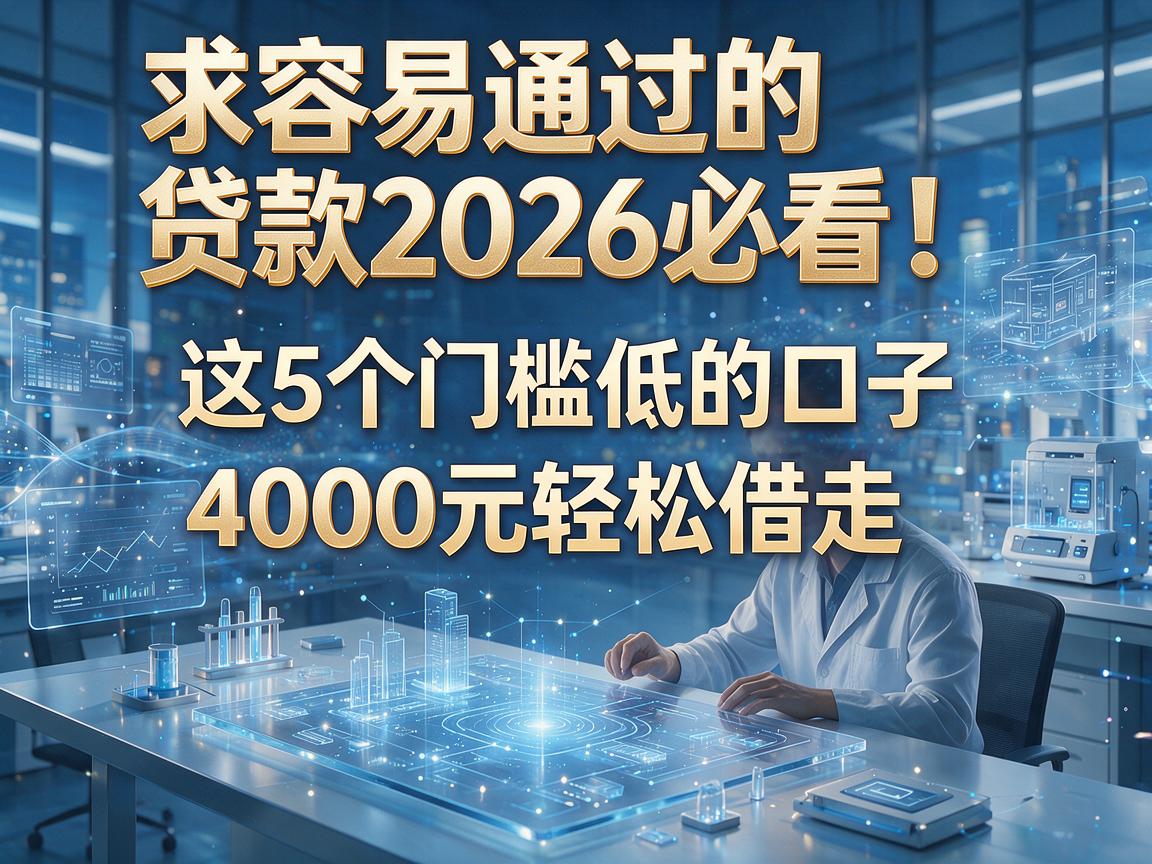 求容易通过的贷款2026必看！这5个门槛低的口子，4000元轻松借走