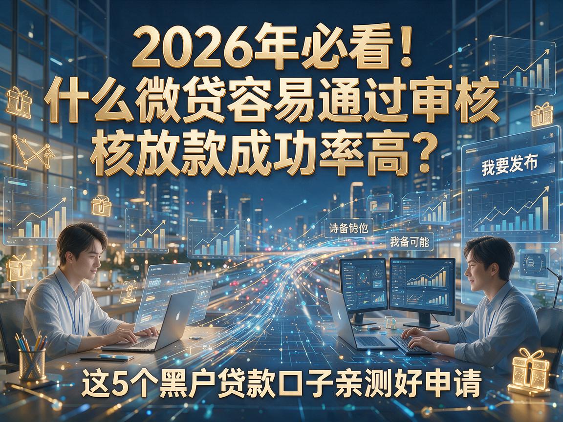 2026年必看！什么微贷容易通过审核放款成功率高？这5个黑户贷款口子亲测好申请！
