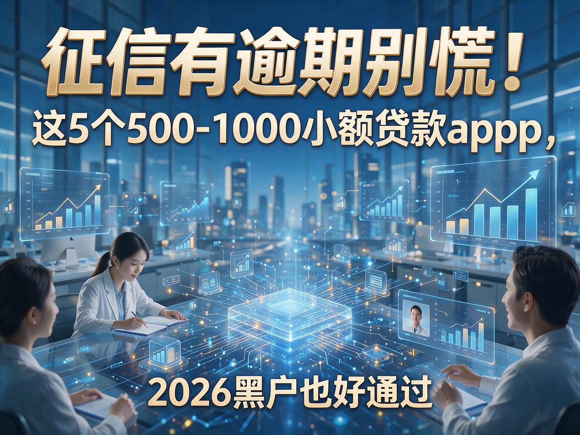 征信有逾期别慌！这5个500-1000小额贷款app，2026黑户也好通过