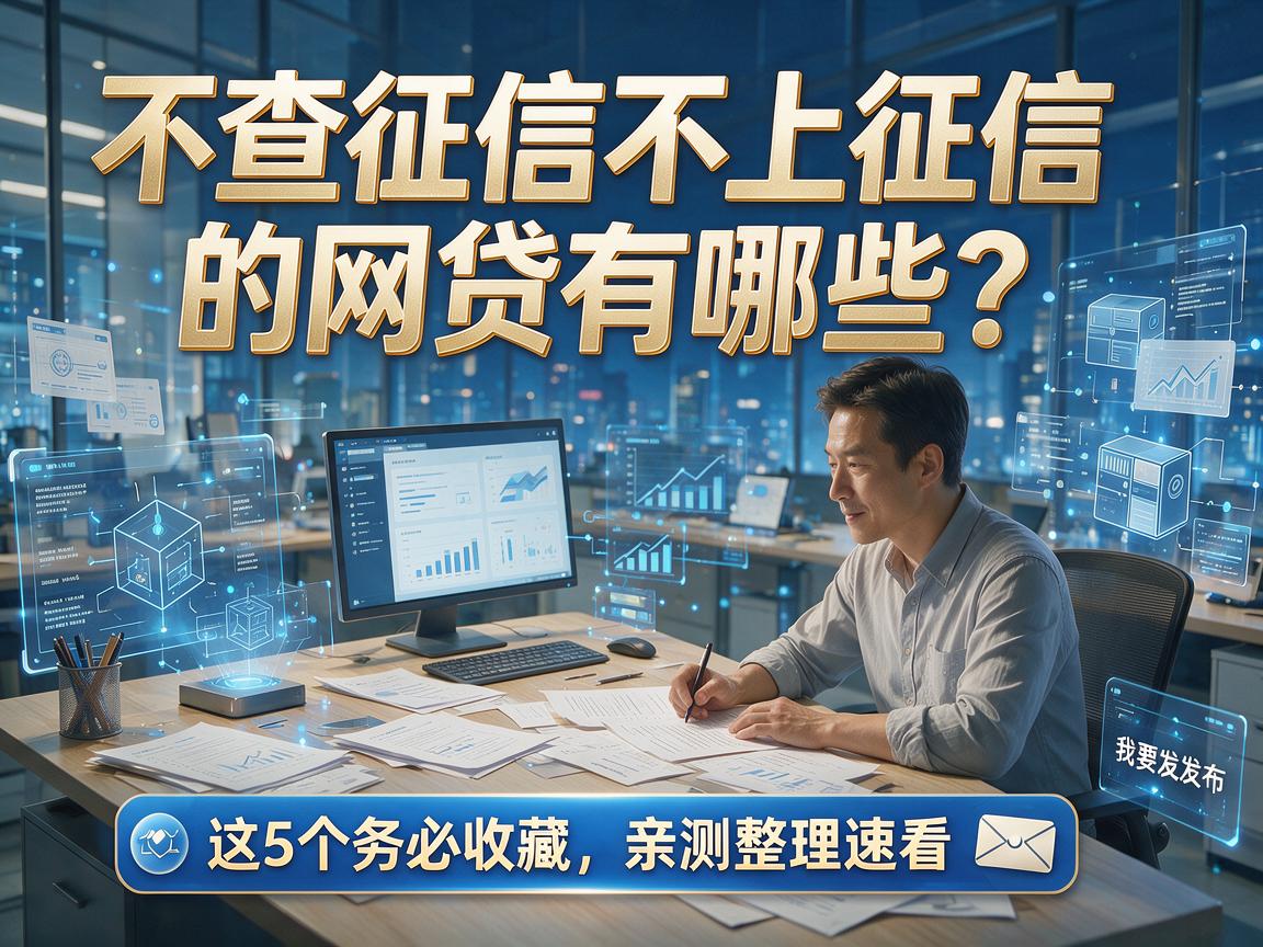 不查征信不上征信的网贷有哪些？这5个务必收藏，亲测整理速看！