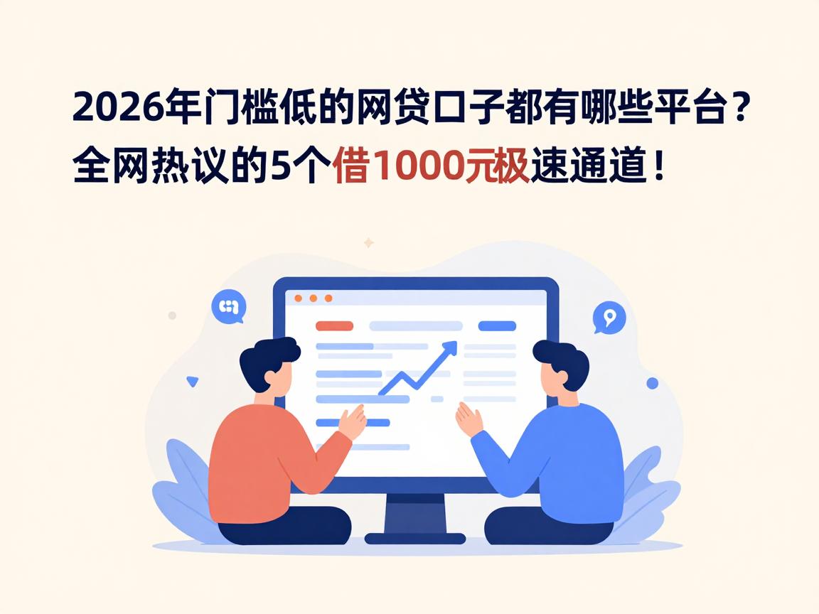 2026年门槛低的网贷口子都有哪些平台?全网热议的5个借1000元极速通道!