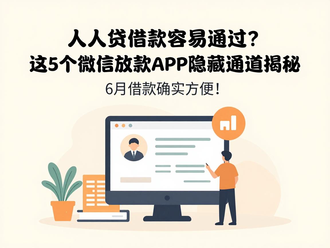 人人贷借款容易通过？这5个微信放款APP隐藏通道揭秘，6月借款确实方便！