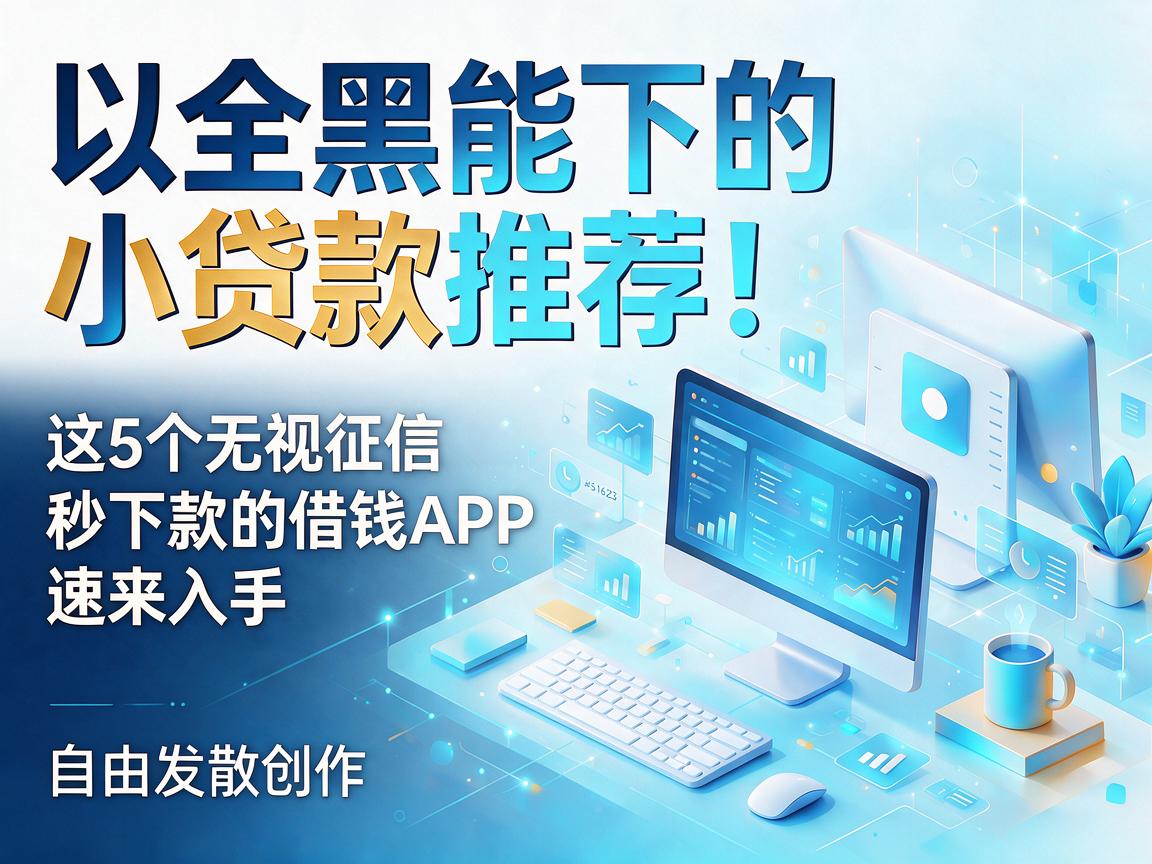 全黑能下的小贷款推荐!这5个无视征信、秒下款的借钱APP速来入手