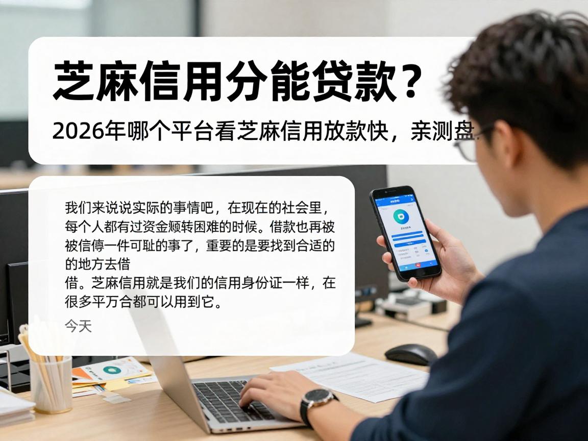 芝麻信用分能贷款？2026年哪个平台看芝麻信用放款快，亲测盘点！