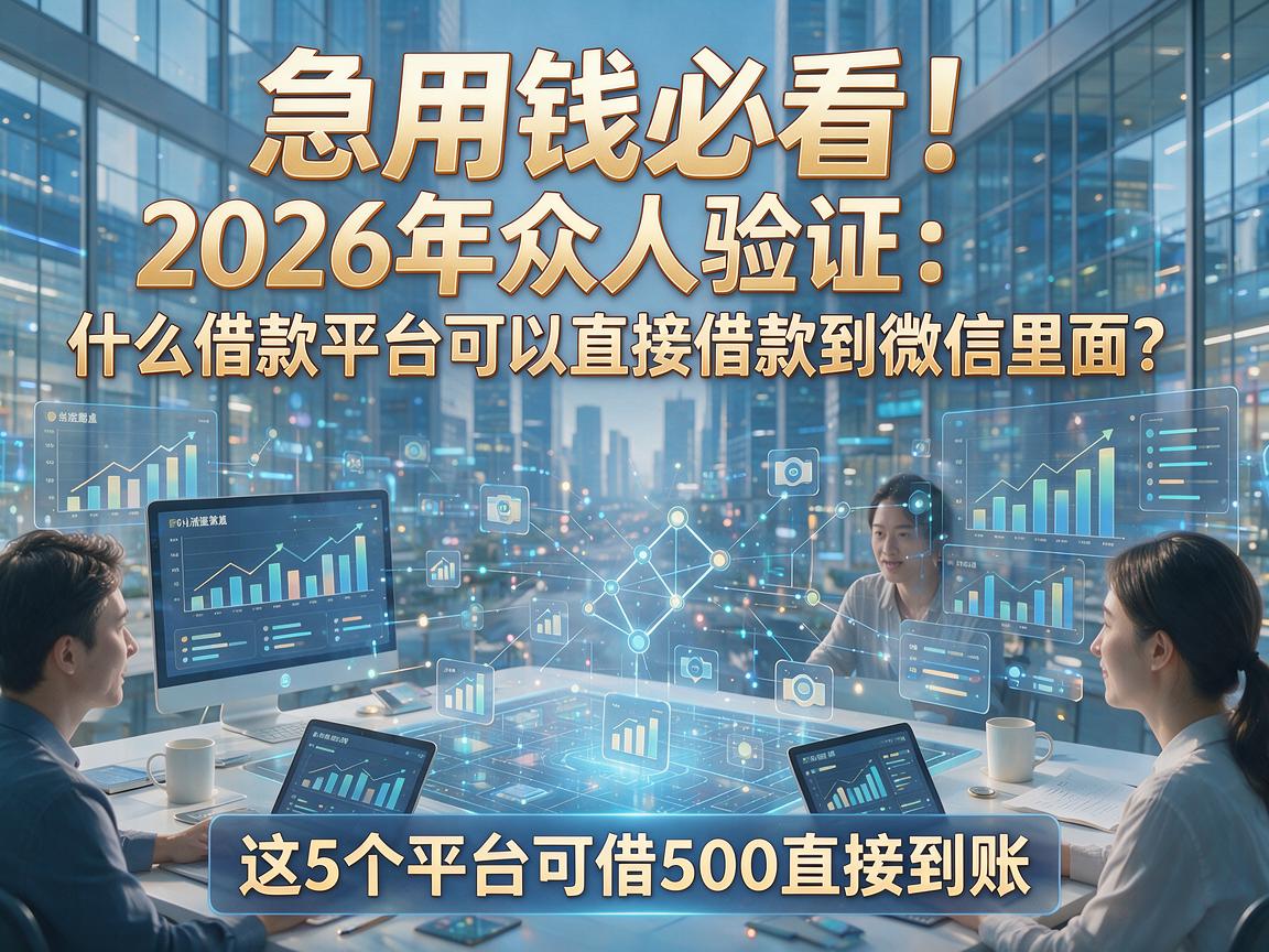 急用钱必看！2026年众人验证：什么借款平台可以直接借款到微信里面？这5个平台可借500直接到账