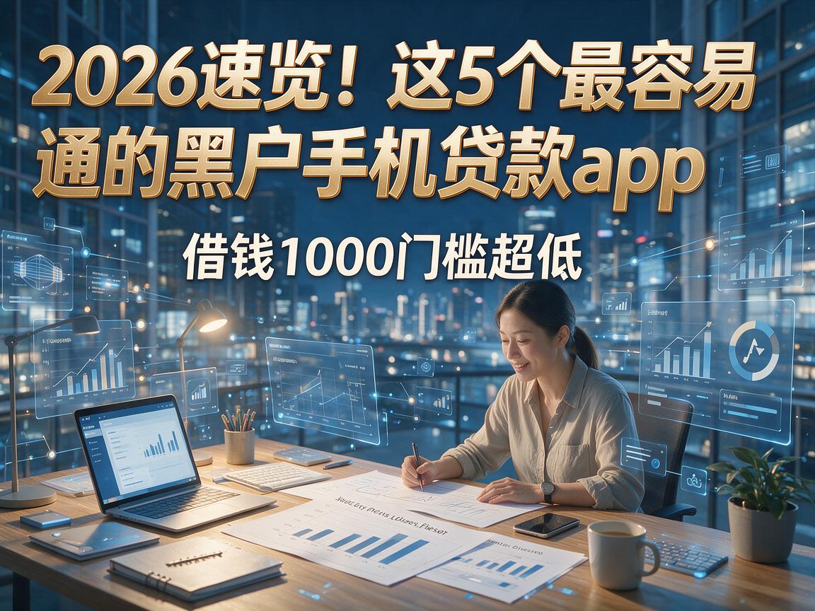 2026速览！这5个最容易通的黑户手机贷款app，借钱1000门槛超低