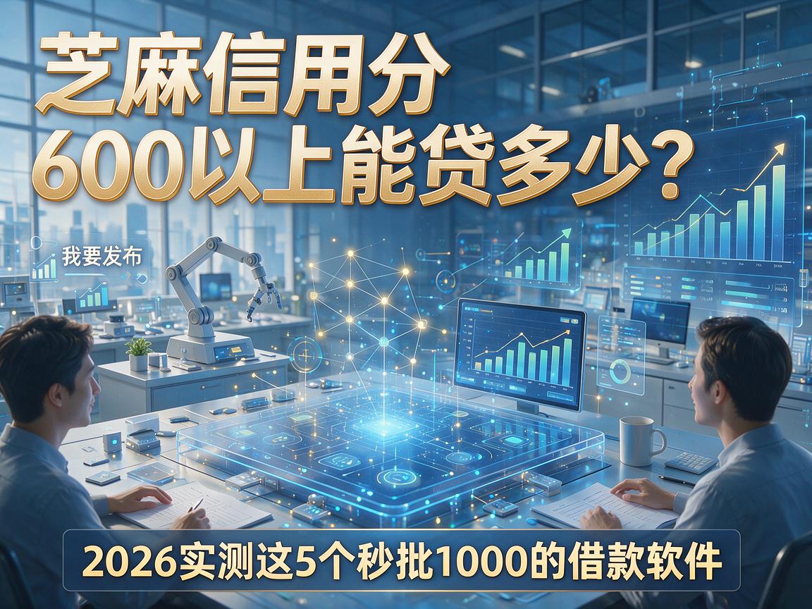 芝麻信用分600以上能贷多少？2026实测这5个秒批1000的借款软件