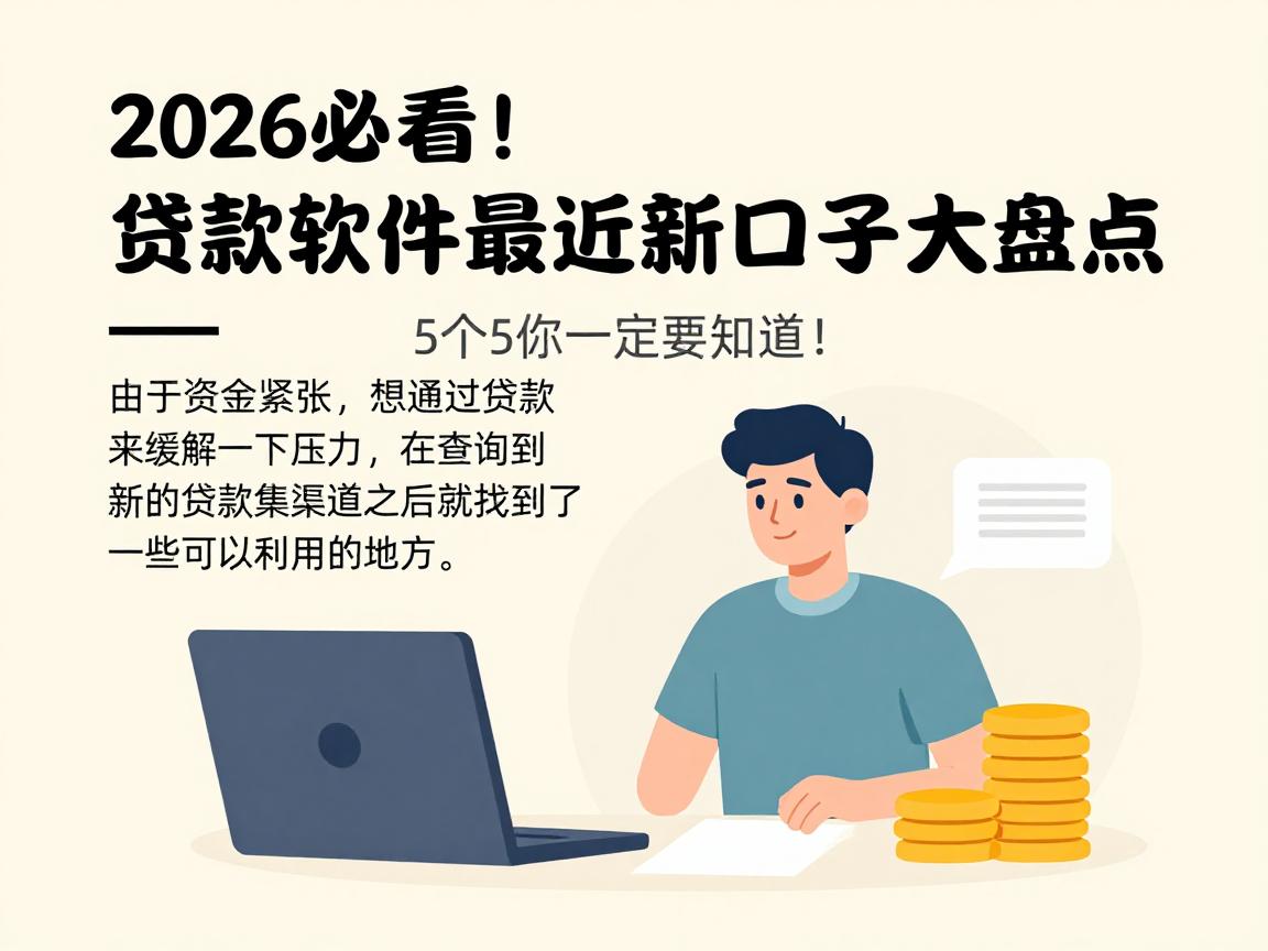 2026必看！贷款软件最近新口子大盘点，这5个你一定要知道！