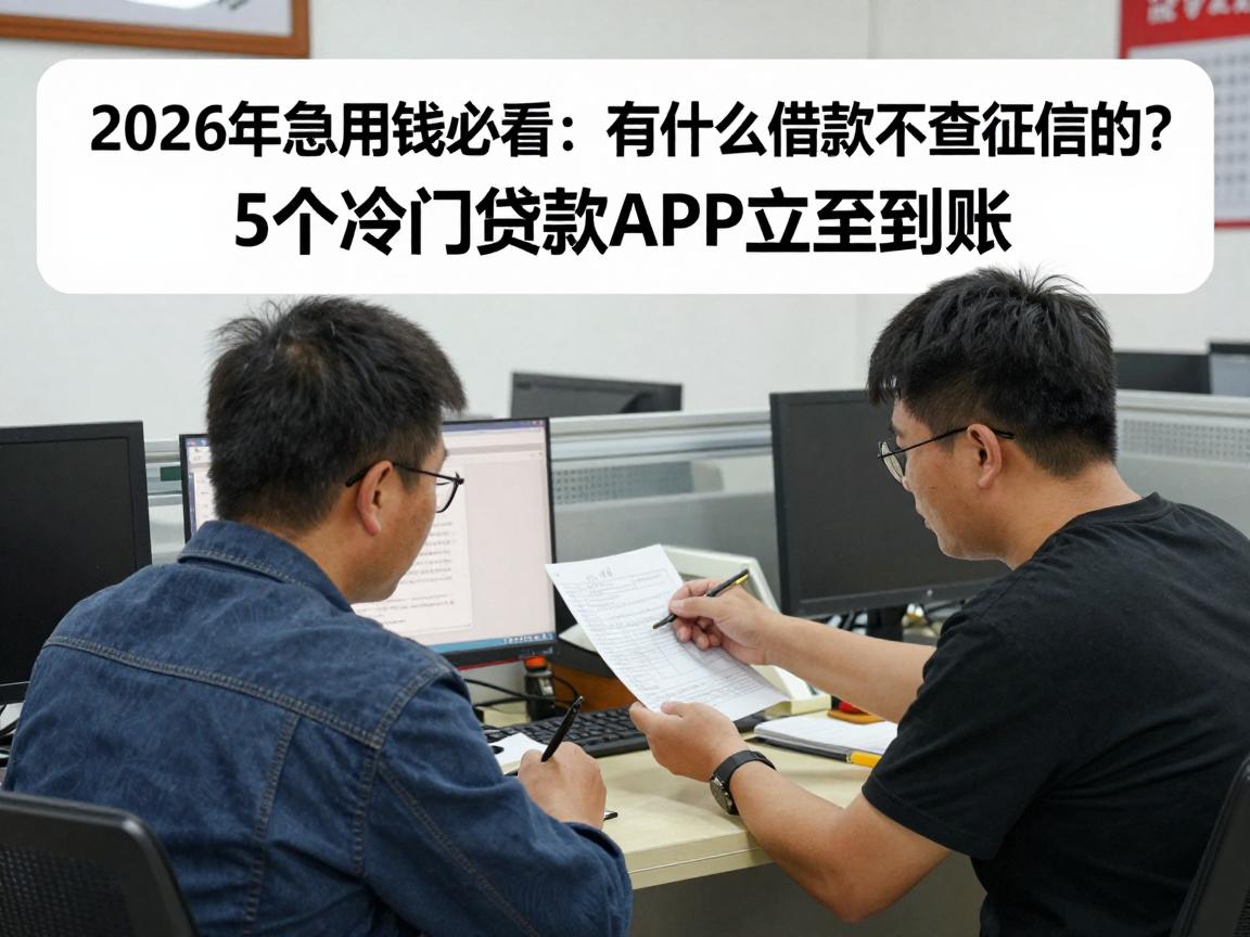 2026年急用钱必看：有什么借款不查征信的？5个冷门贷款APP立马到账