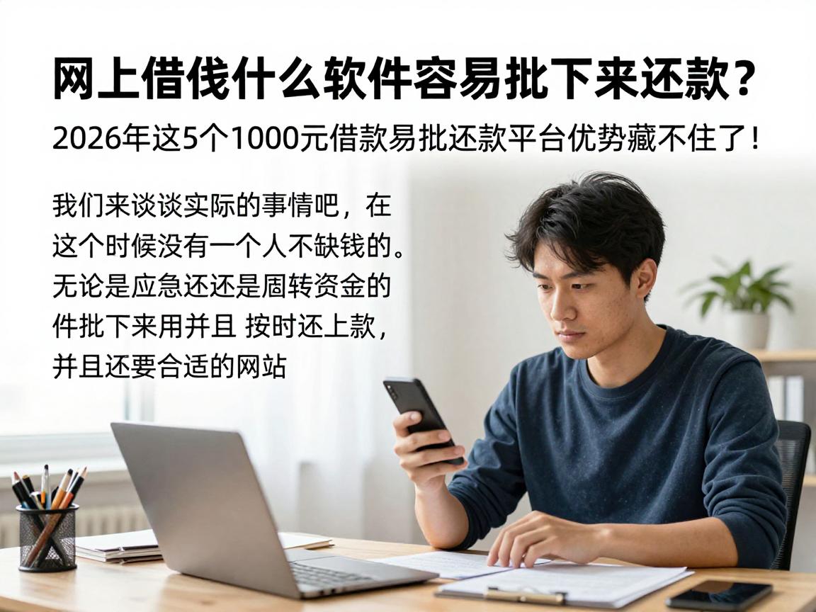 网上借钱什么软件容易批下来还款?2026年这5个1000元借款易批还款平台优势藏不住了!