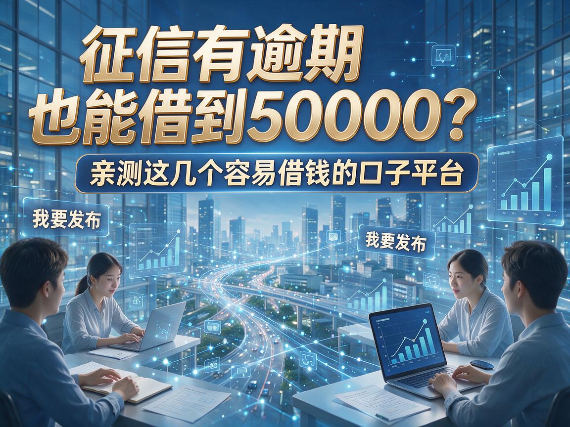 征信有逾期也能借到50000？亲测这几个容易借钱的口子平台