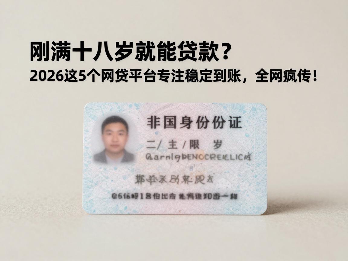 刚满十八岁就能贷款？2026这5个网贷平台专注稳定到账，全网疯传！