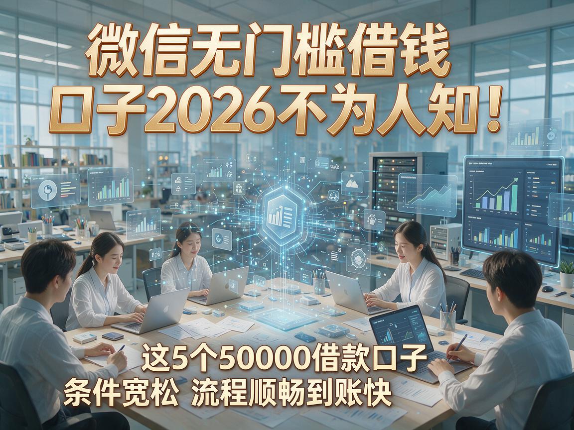 微信无门槛借钱口子2026不为人知!这5个50000借款口子条件宽松、流程顺畅到账快