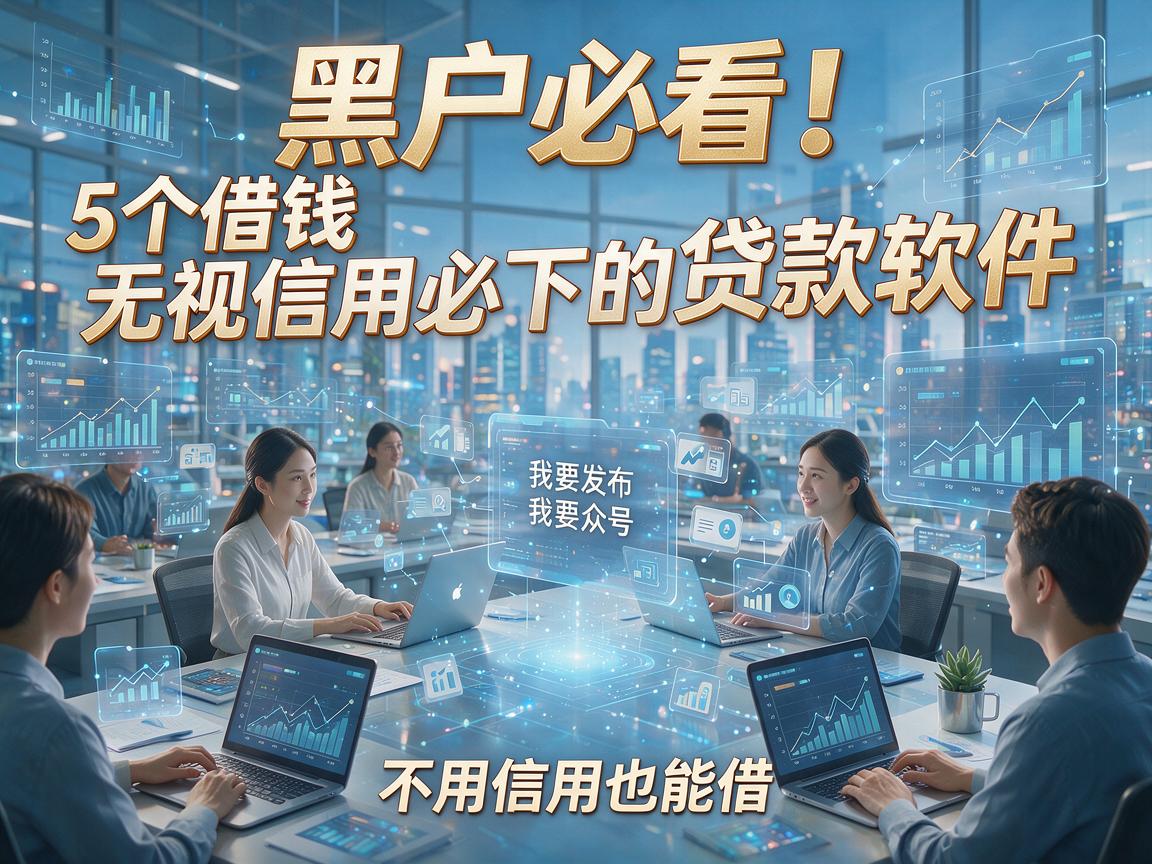 黑户必看！5个借钱无视信用必下的贷款软件，不用信用也能借