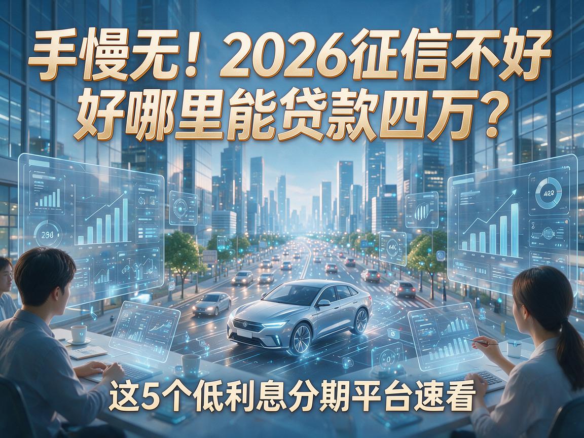 手慢无!2026征信不好哪里能贷款四万?这5个低利息分期平台速看