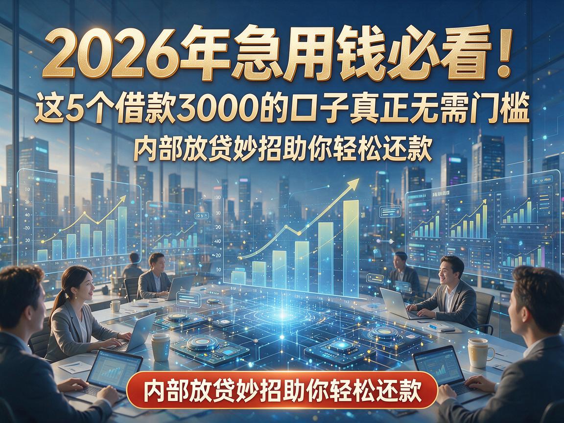 2026年急用钱必看!这5个借款3000的口子真正无需门槛,内部放贷妙招助你轻松还款