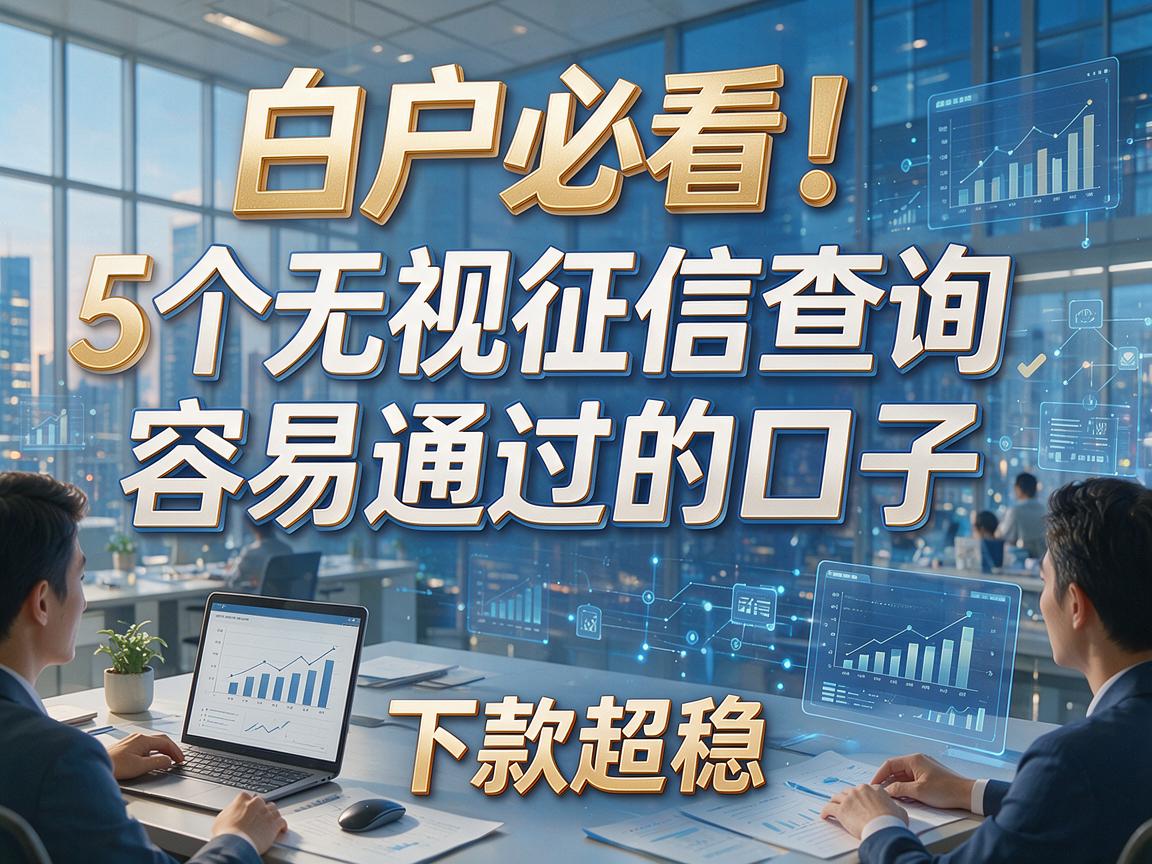 白户必看！5个无视征信查询、容易通过的口子，下款超稳