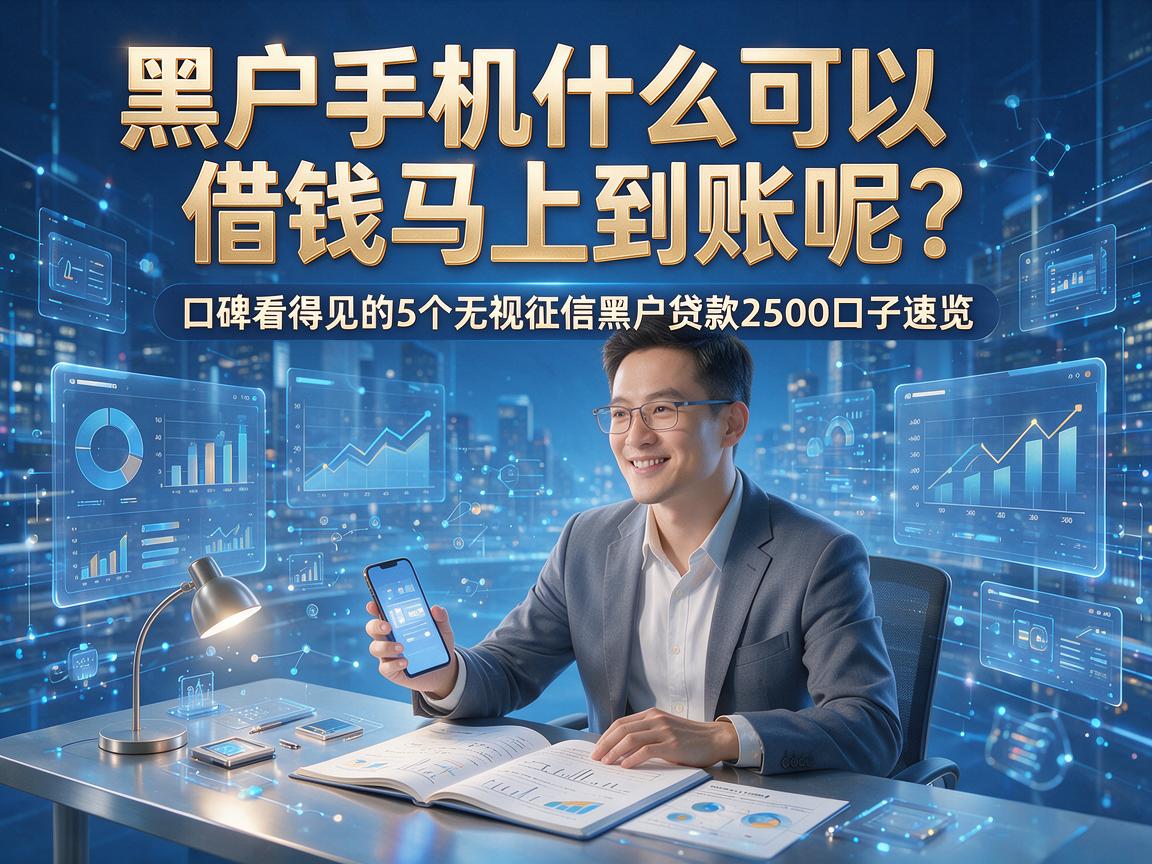 黑户手机什么可以借钱马上到账呢？口碑看得见的5个无视征信黑户贷款2500口子速览