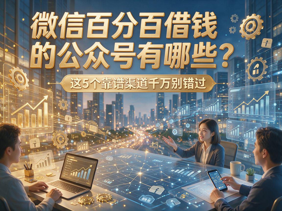 微信百分百借钱的公众号有哪些？这5个靠谱渠道千万别错过