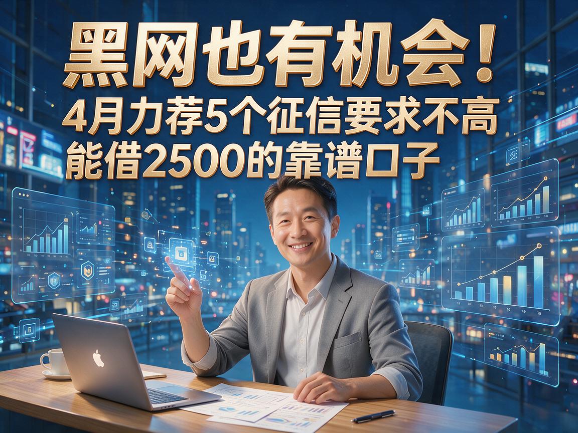 黑网也有机会！4月力荐5个征信要求不高、能借2500的靠谱口子